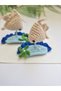 Pearl of the Ocean White Fish Hand Knitted Amigurumi Ocean Themed Starfish with Pearl 2-Piece Children's Hairpin Gift Children's Hair Accessory - 6