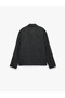 Regular Fit Long Sleeve Snap Button Shirt Collar Pocketed Cashmere Jacket - 2