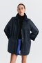 Waxed Look Velvet Collar Jacket