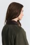 Waxed Look Velvet Collar Jacket - 5