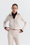 Zippered Sweatshirt and Bell-Bottom Sweatpants Set - 3