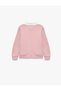 Cat Embroidered Long Sleeve Polo Collar Sweatshirt - 4