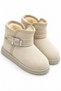 Girls' and Boys' Fur-Lined Boots Winter Shoes
