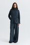 Soft Textured Belted Jacket and Trousers Set - 2