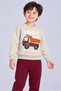 Boy's Truck Printed Winter Tracksuit Set - 2