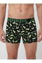 Black Green Mojito and Cuban Patterned Cotton Men's Boxer - Db354 - 3