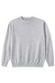 Gray Crew Neck Knitwear Plus Size Men's Sweater - 3