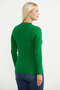 Motifed Comfortable Fit Knitwear Sweater - Green - 5