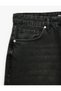 Normal Waist Pocketed Cotton Vintage Straight Fit Jean Trousers - 3