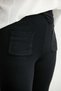 Ribbed Knit Trousers with Front Pocket Detail - Black - 5