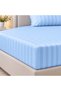 Cotton Ease Twin Fitted Sheet 120×200+33cm – Blue Haze i 100% Premium Cotton I 250 Thread Count.