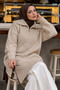 Baklava Detailed Stone Decorated Hijab Knitwear Sweater Tunic 83961Tas