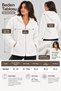 Women's Hooded Zippered Double Pocket Soft Textured Navy Blue Plush Cardigan Jacket Fleece - 2