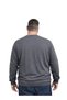 Smoked Crew Neck Knitwear Plus Size Men's Sweater - 2