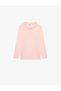 Long Sleeve Cotton Basic Polo Neck T-Shirt