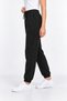 Women's Black Sweatpants Soft 3-Thread Elastic Cuffs - 3