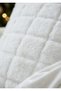 Set of 4 Soft Rabbit Hair Fur Quilted Throw Pillow Covers - Velvet Luxury Sofa Cushion Cover on the Backside 45X45 - 2
