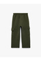Three-Thread Ribbed Oversize Barrel Cut Sweatpants with Cargo Pockets - 3