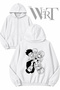 Hunter X Hunter Top Back Printed Zippered Hooded White Cardigan (2 Yarns)
