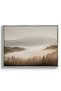Minimalist Foggy Pine Landscape Nature Wall Art | Portrait Framed Canvas Print | Luxury Modern Botanical Decor for Living Room - 2