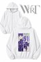 Neon Genesis Evangelion 3 Back Printed Zippered Hooded White Cardigan (2 Yarn)