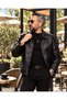 Men's Monza Double Zipper Faux Leather Jacket - 5