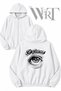 Deftones 3 Back Printed Zippered Hooded White Cardigan (2 Yarn)