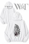 The Last of Us 1 Back Printed Zippered Hooded White Cardigan (2 Yarns)