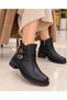 Women's Victor Skin Zipper Detailed Comfortable Short Ankle Boots - 2