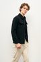 Shirt / Shirt with Collar, Zipper Front Pocket, Checked Coat-5554 - 2