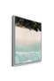 Aerial Turquoise Ocean Nature Wall Art | Portrait Framed Canvas Print | Luxury Modern Botanical Decor for Living Room - 3