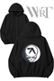 Aphex Twin 4 Back Printed Zipper Hoodie Black Cardigan (2 Yarns) for Sweat (2 Yarns)