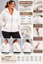 Curve Women's Plus Size Winter Hooded Pocket Zipper Black Plush Fleece Sweatshirt - 2