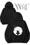 Uchiha Itachi Naruto 7 Back Printed Zippered Hooded Black Cardigan (2 Yarns)