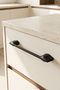 Riva 160 mm Matte Black Zamak Furniture Handle – Cabinet and Drawer Handle - 2