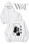 Jujutsu Kaisen Gojo Satoru Back Printed Zippered Hooded White Cardigan (2 Yarns)