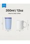 TempGuard Insulated Travel Mug 350ml | Stainless Steel Thermal Coffee Cup with One-Touch Push Button Lid | Double Wall Vacuum Flask Keeps Hot 8H & Cold 24H - Purple - 6