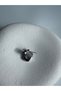 Silver Color Zircon Stone Earrings (1.8 cm) - 2