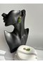 Gold Color Green Dangle Earrings (4 cm) - 6