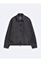 Lennıe Regular Fit Zippered Dark Gray Jean Jacket - 3