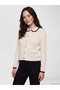 Rmz Gi̇yi̇m Farkiyla Baby Roba Collar Openwork Women's Knitwear Cardigan - 2