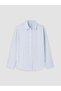 Peak New Season Blue-Striped Modal-Blend Women's Shirt - 5