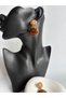 Brown Dangle Earrings (4.6 cm) - 4