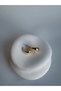 Gold Color Cream Earrings (2.8 cm) - 2