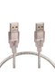USB 2.0 Male to Male Cable 50 cm Transparent 480 Mbps |   Notebook Cooler, Webcam, External Disk, and Computer Connection Cable - 2