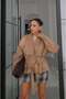 Dark Beige Loria Suede Jacket - 3