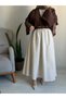 Women's Skirt Long Lined Crinkled Skirt - 6
