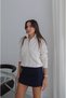 Ecru Ribbed Knitted Cardigan - 2