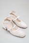 Tonji White Knitwear Heeled Shoes - 3