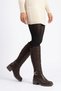 Loet Arka Strech Side Buckle Women's Boots Brown Leather - 3
